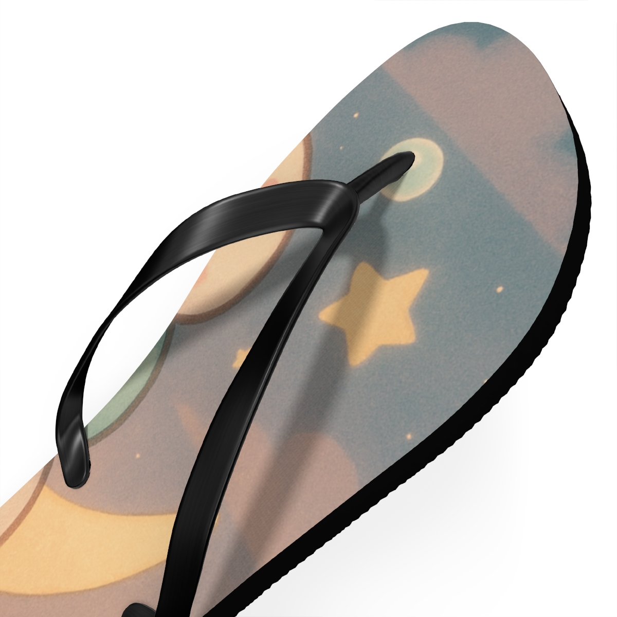 Mochi Moon Mates colorful rubber flip flops