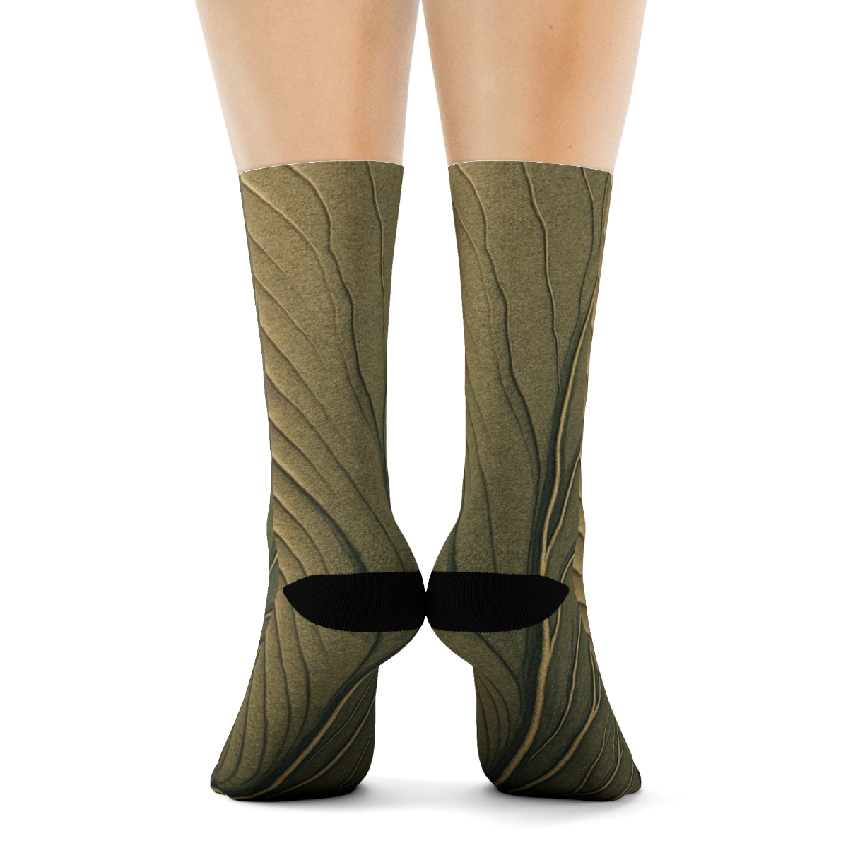 Wind Sculpted Ripple Vein Field custom socks