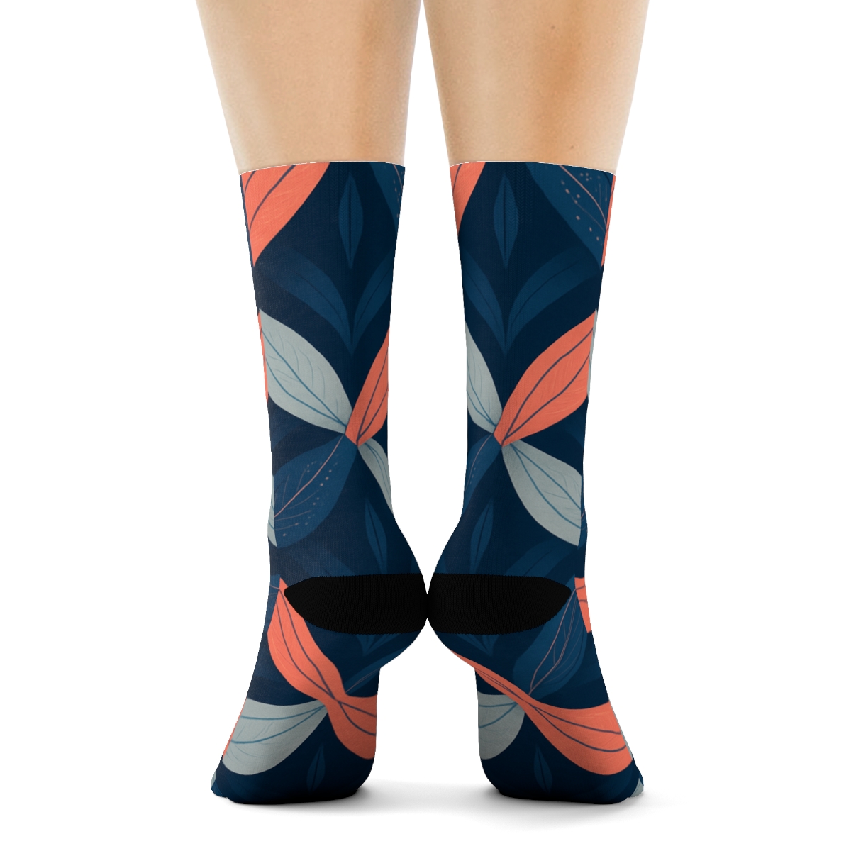 Orchid Loop Interlace designer logo socks
