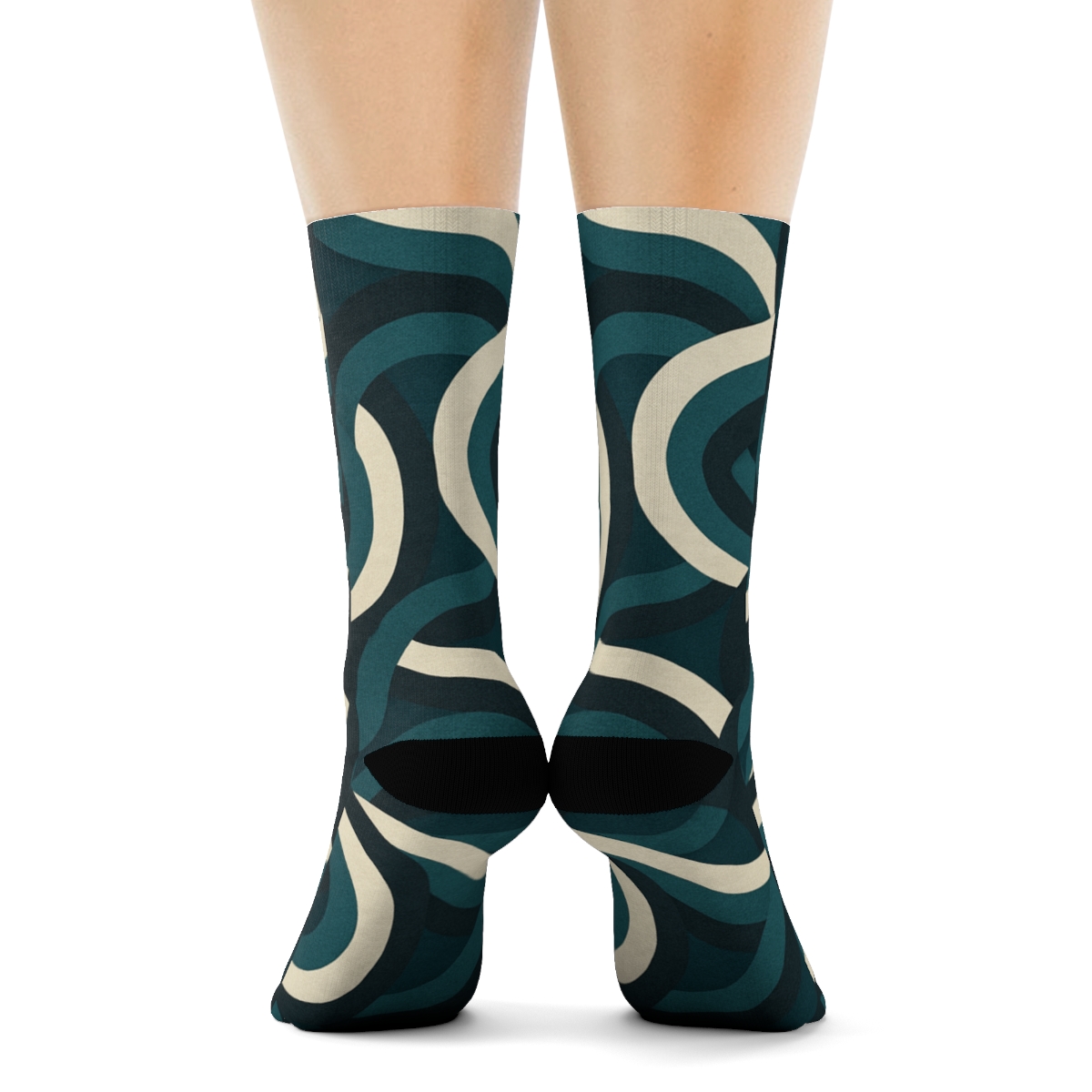 Moire Orbit Weave sports performance socks