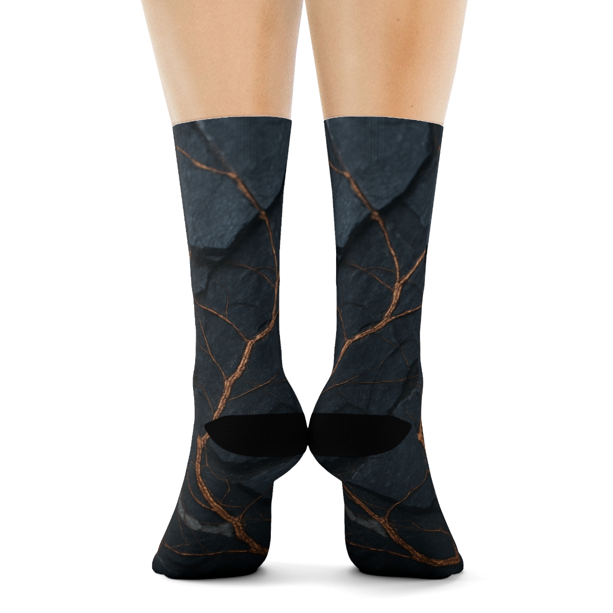 Basalt Vein Tessellation stylish patterned socks