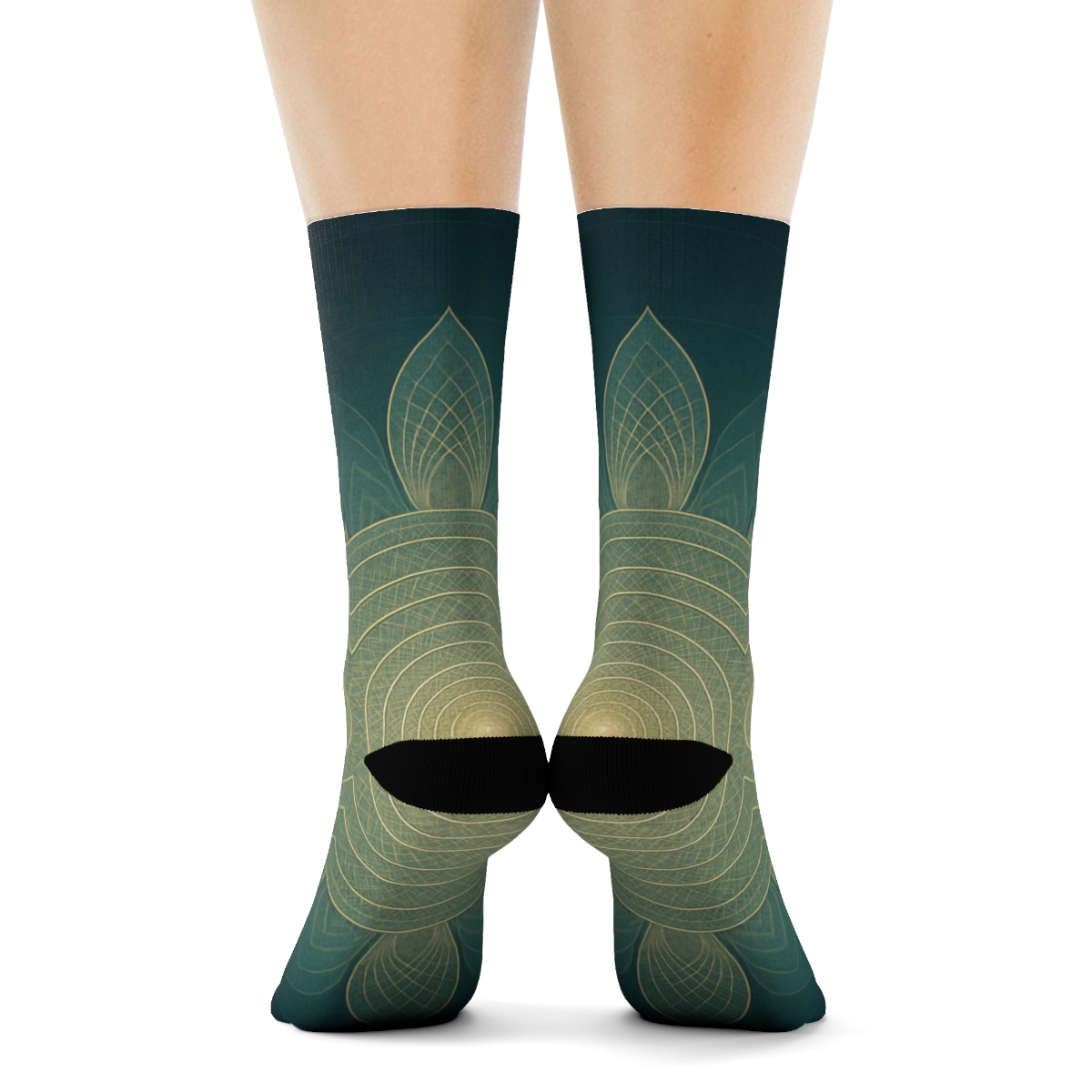 Radial Petal Lattice Halo stylish patterned socks