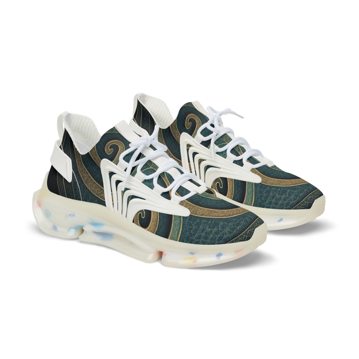 Iridescent Spiral Lattice custom sneakers