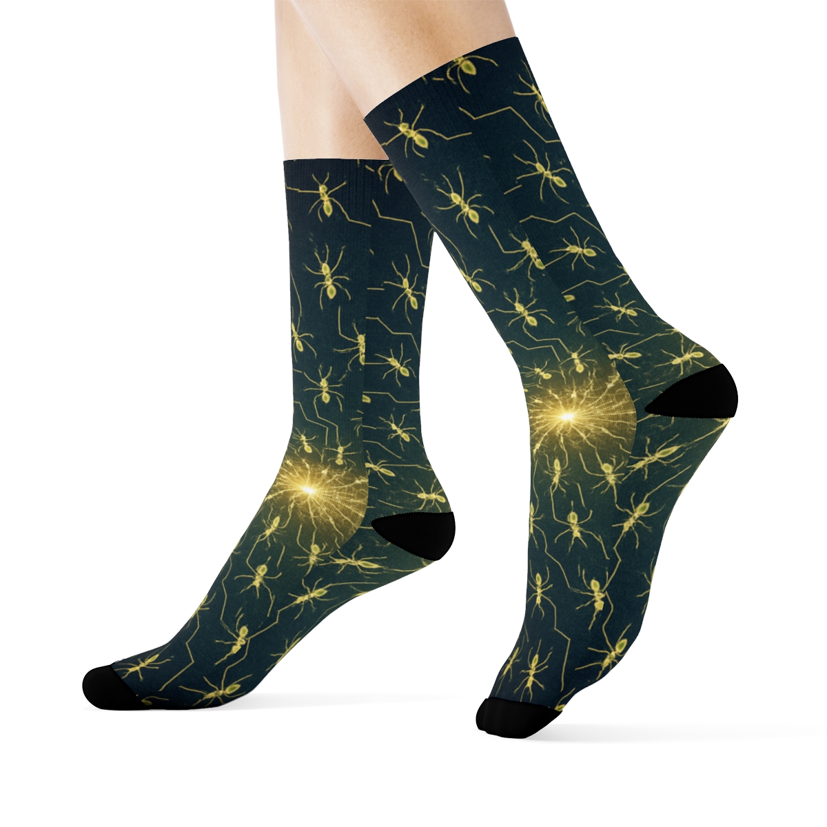 Clockwork Swarm Of The Luminous Ant personalized cozy socks