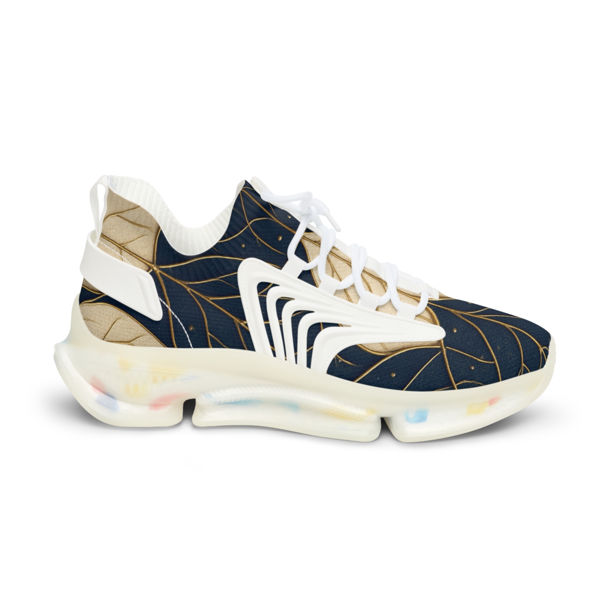 Orchid Vein Interlace personalized athletic sneakers