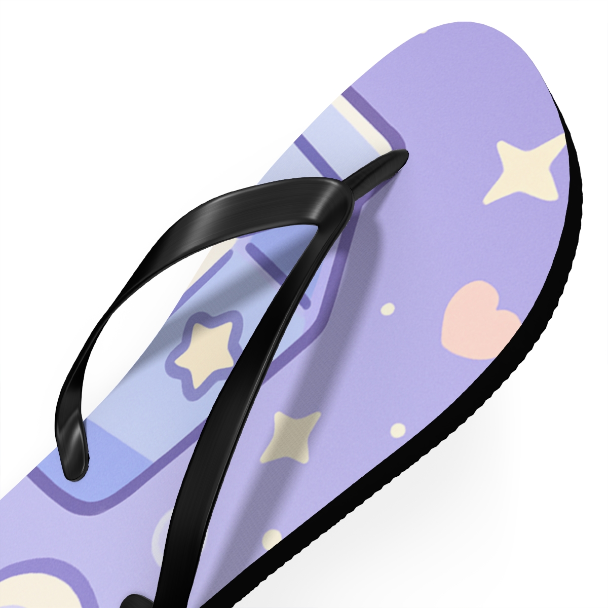 Sleepy Moon Milk Carton colorful rubber flip flops