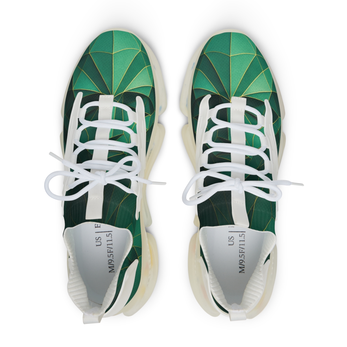 Praying Mantis Stillness Geometry custom sneakers