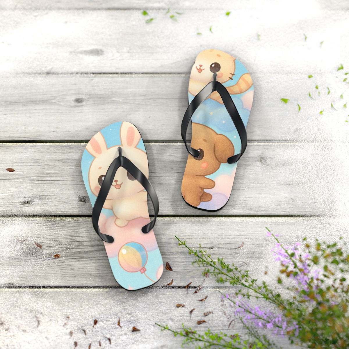 Pastel Dream Drift Flip Flops