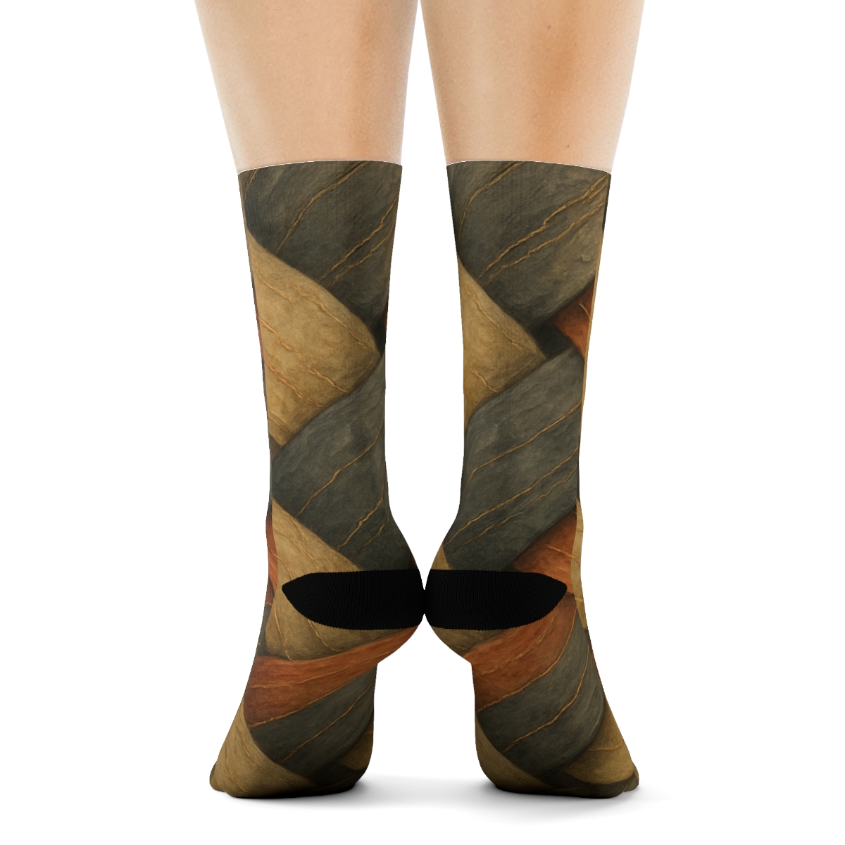 Tectonic Fold Weave unique printed socks