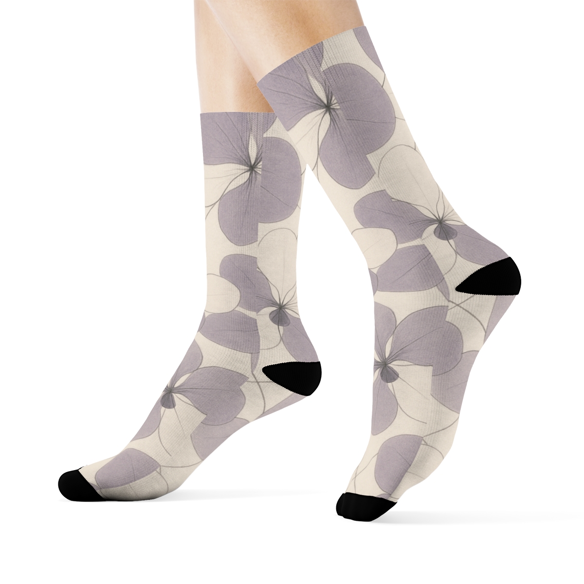 Orchid Petal Lattice designer logo socks
