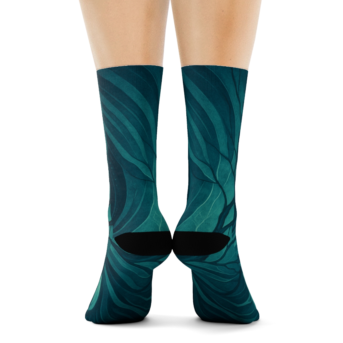 Eddy Vein Wavefront Tapestry unique printed socks