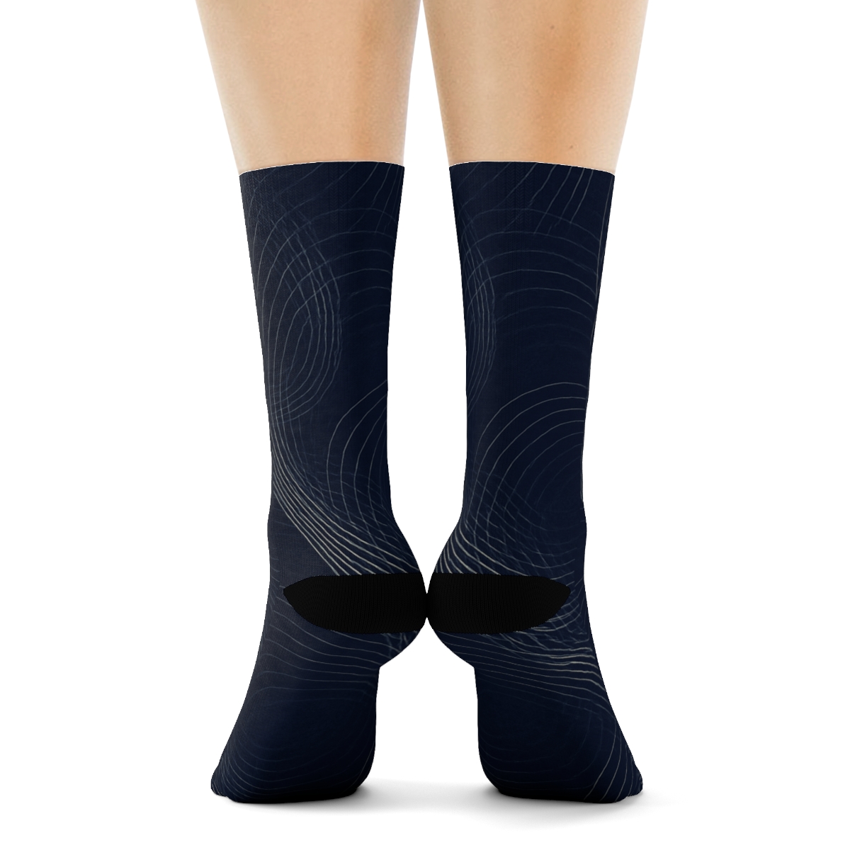 Moire Orbit Weave unique printed sockscustom socks