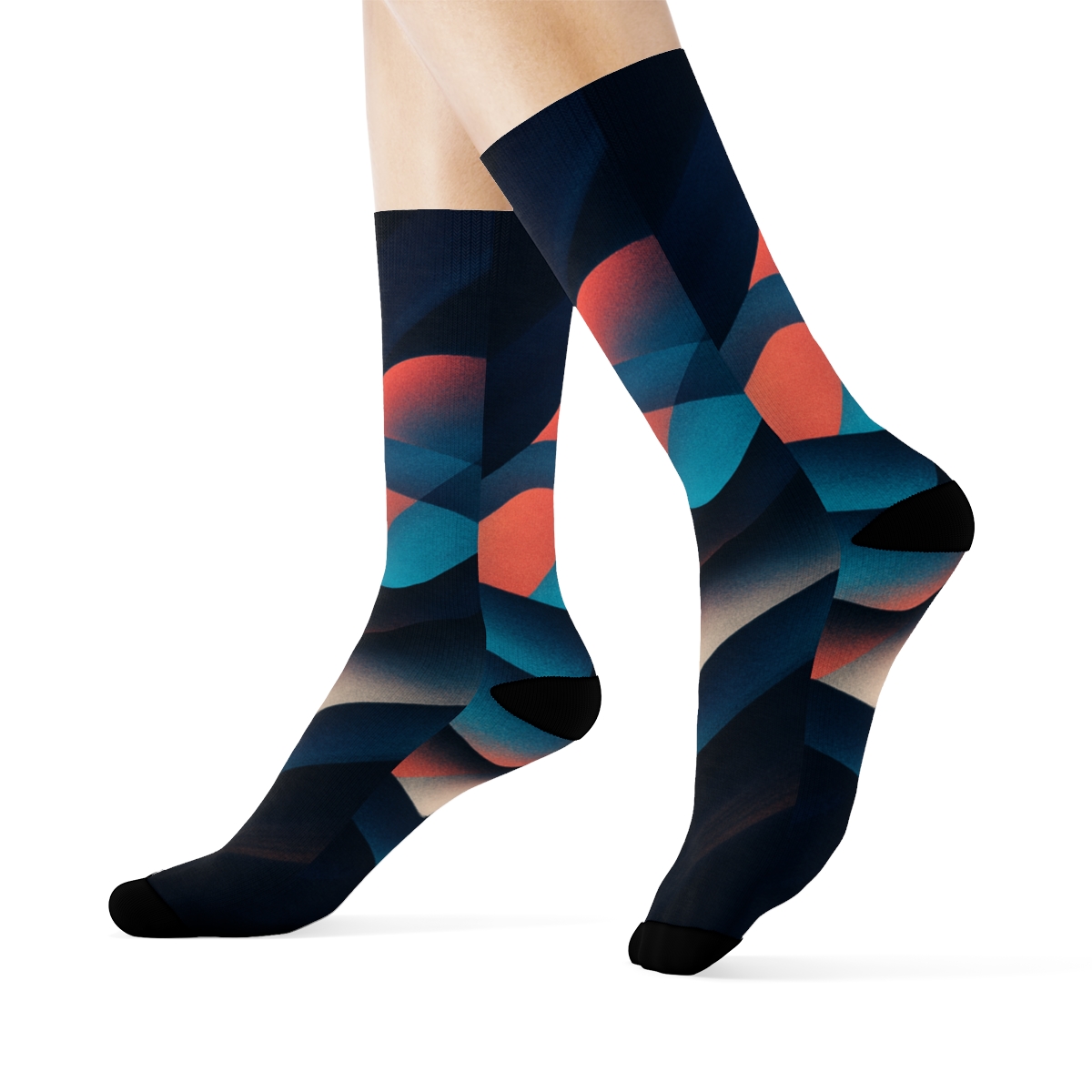 Chromatic Pulse Of The Cuttlefish personalized cozy socks