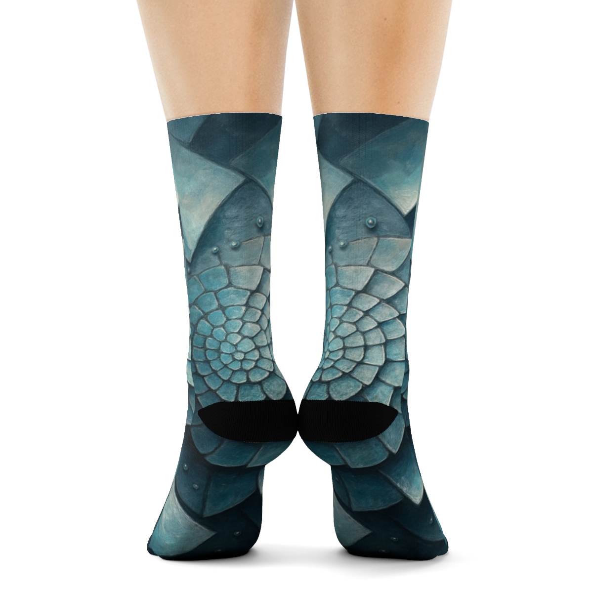 Iridescent Beetle Mosaic trendy colorful socks