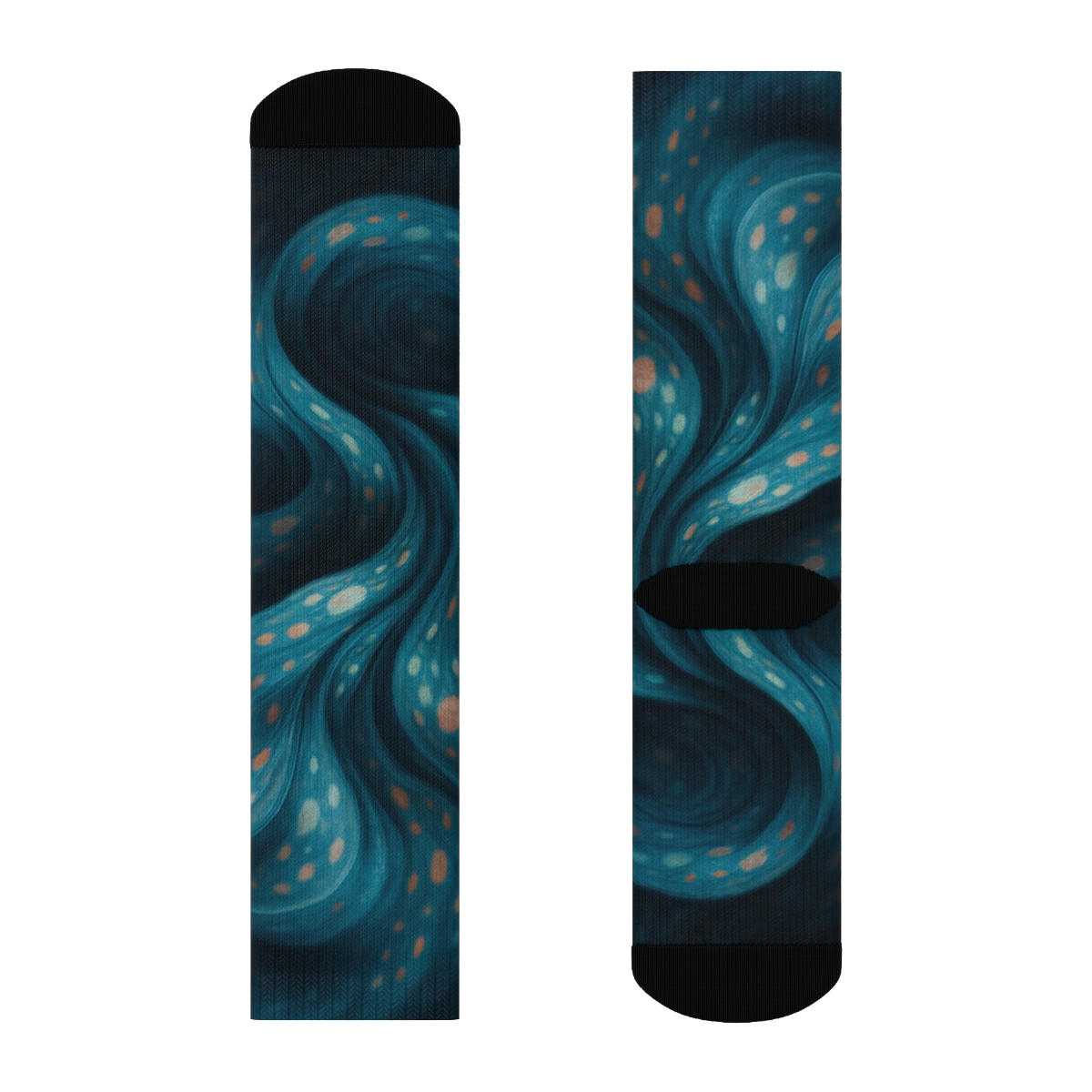 Chromatophore Pulse Of The Cuttlefish designer logo socks