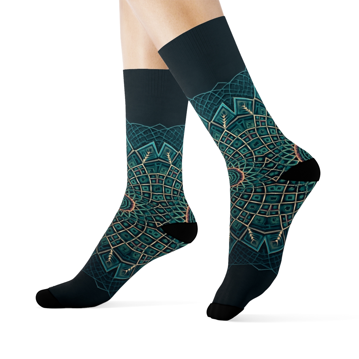 Prismatic Lattice Halo warm winter socks