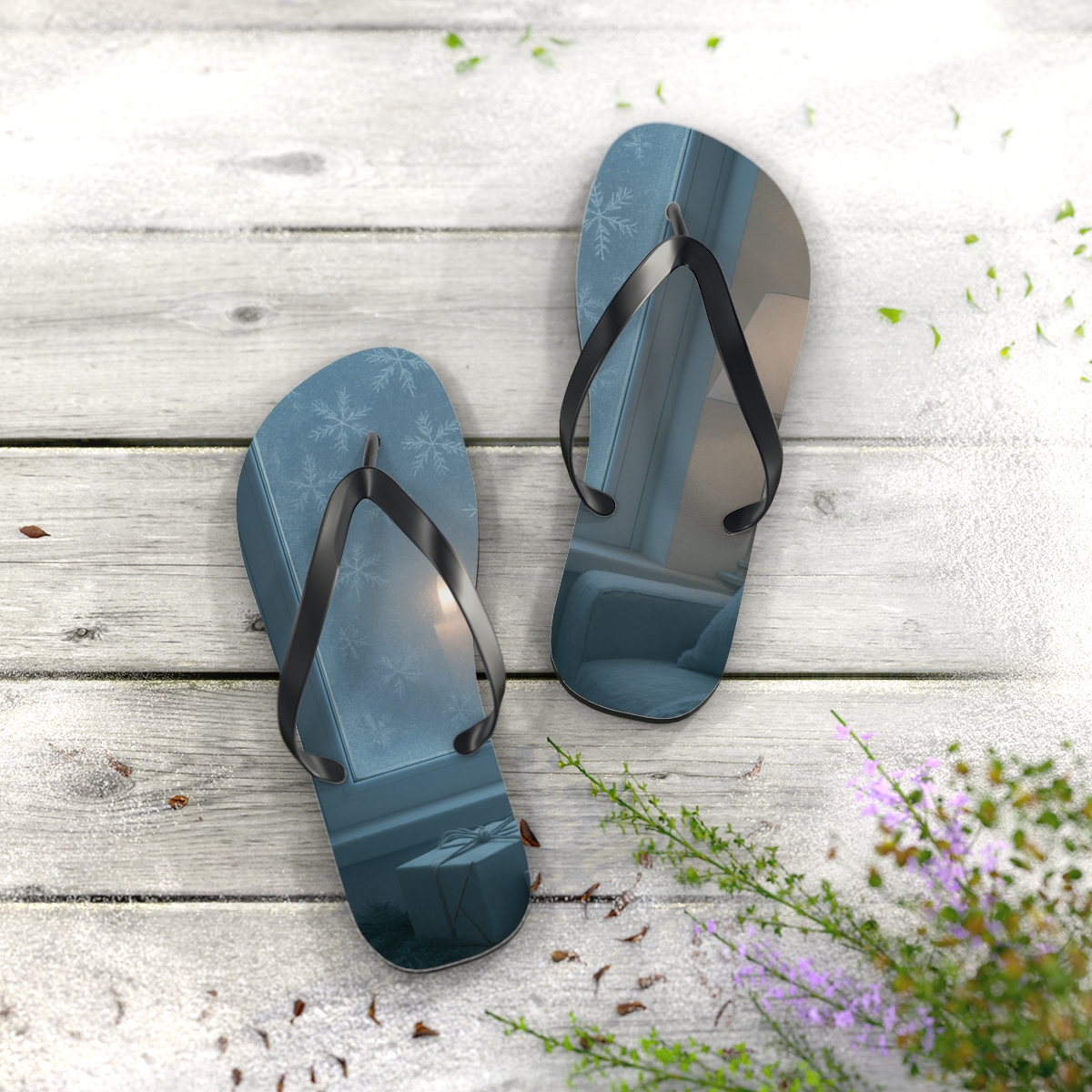 Frosted Serenity Flip Flops