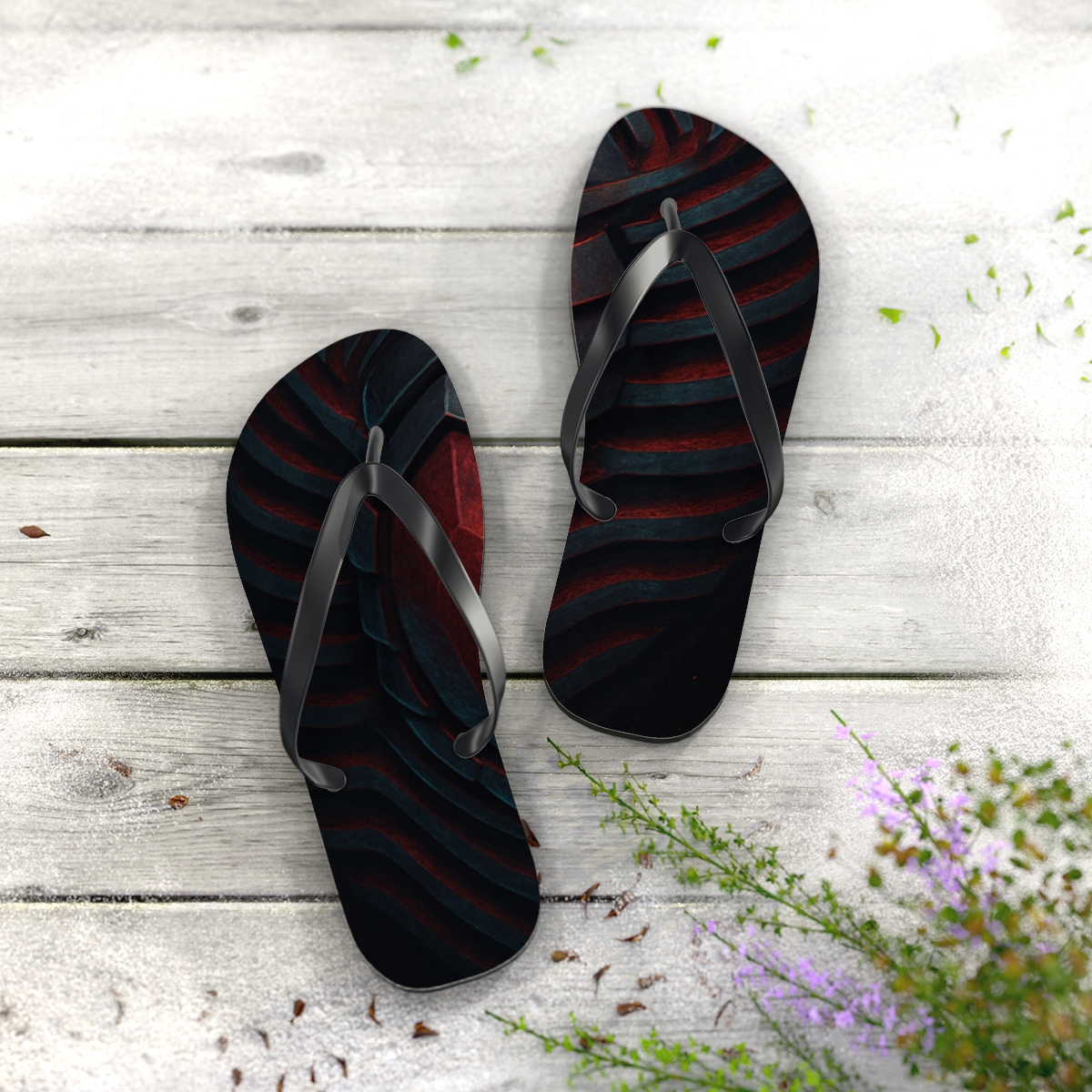 Velvet Ant Resonance custom flip flops