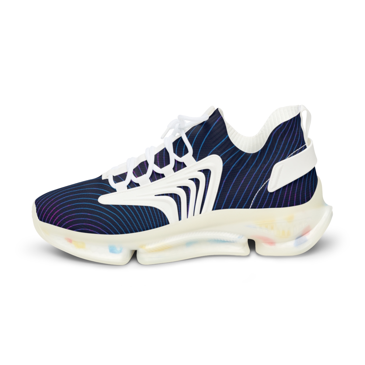 Moire Orbit Interference Weave personalized athletic sneakers