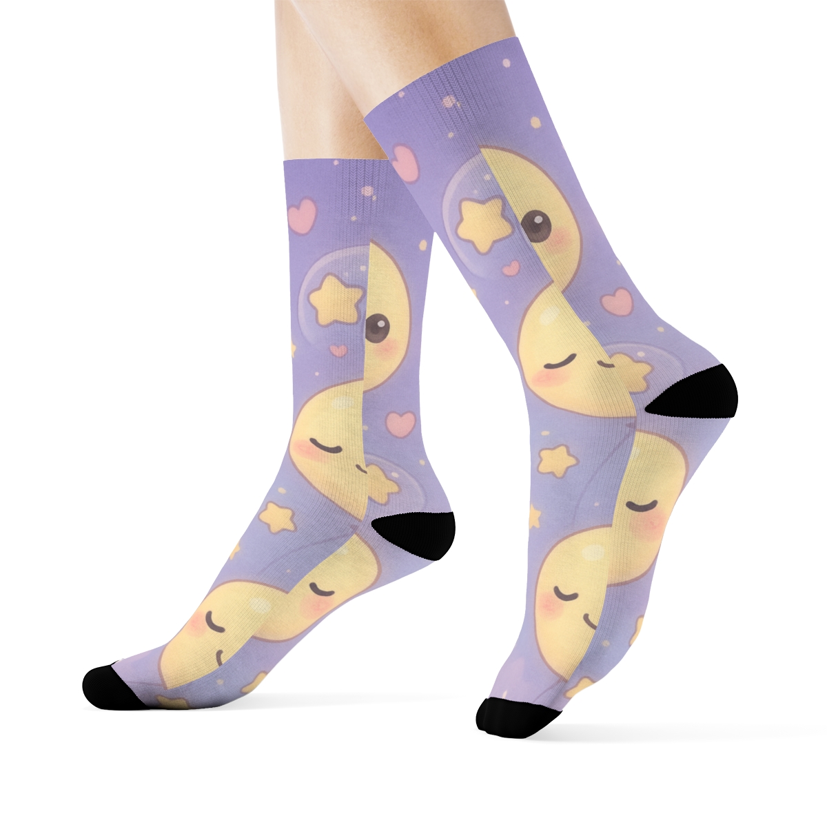 Sleepy Moon Dumpling Parade warm winter socks