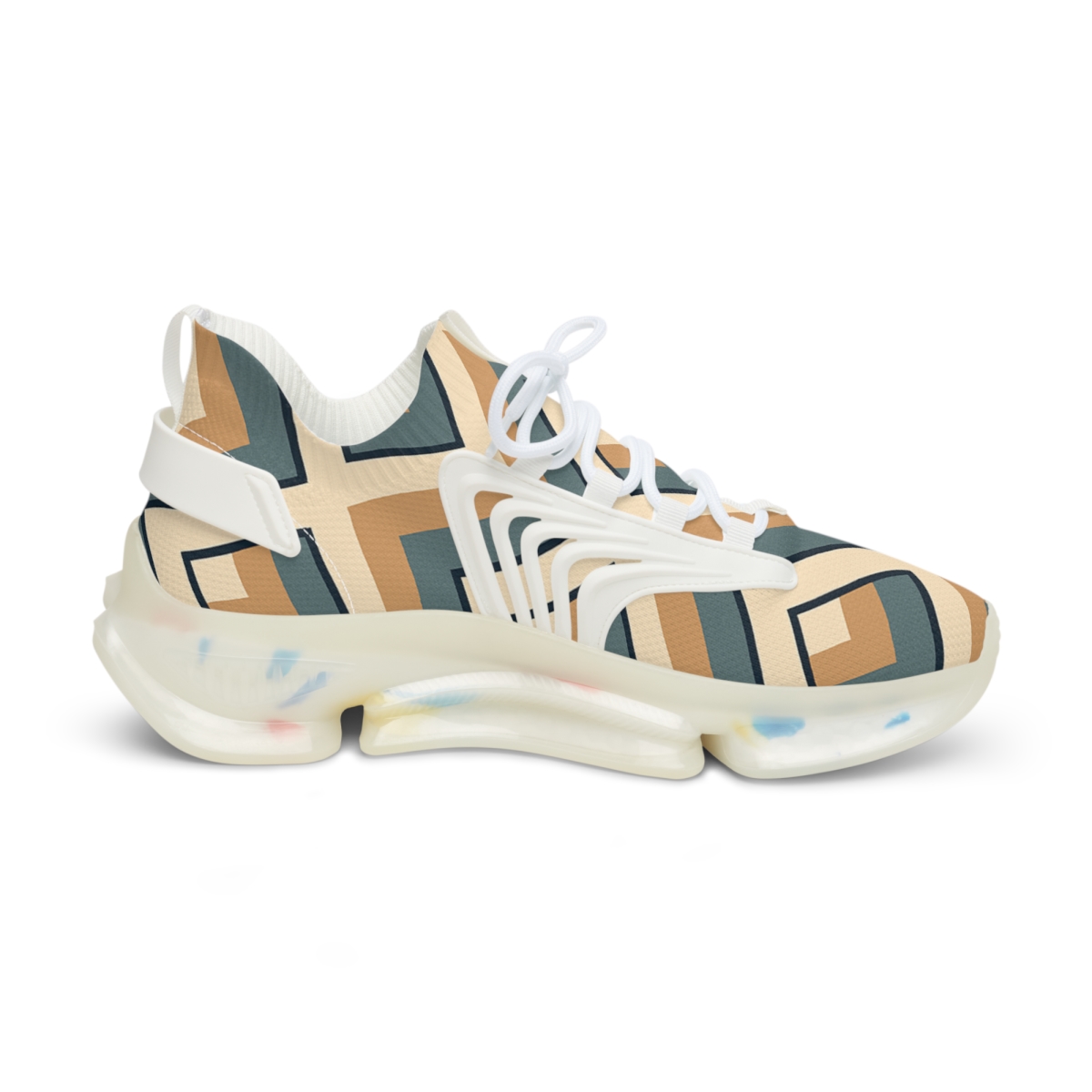 Accordion Diamond Grid custom sneakers