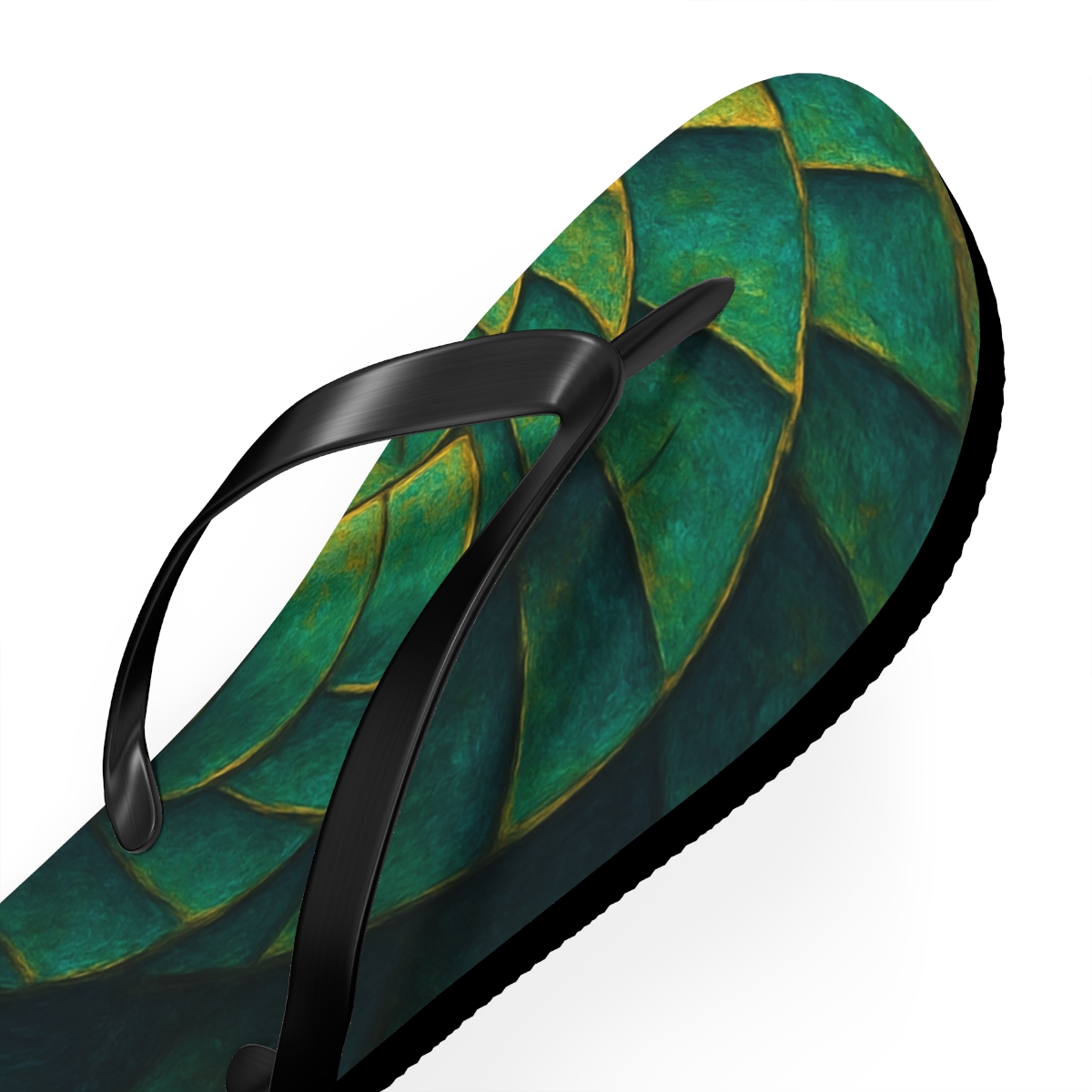 Golden Spiral Shores Flip Flops