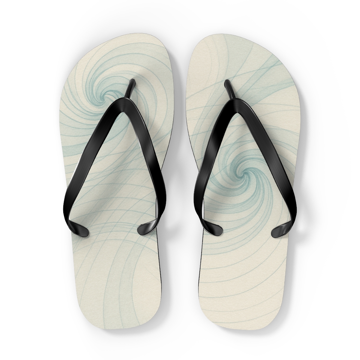 Vapor Curl Wavefront Diagram unique graphic flip flops