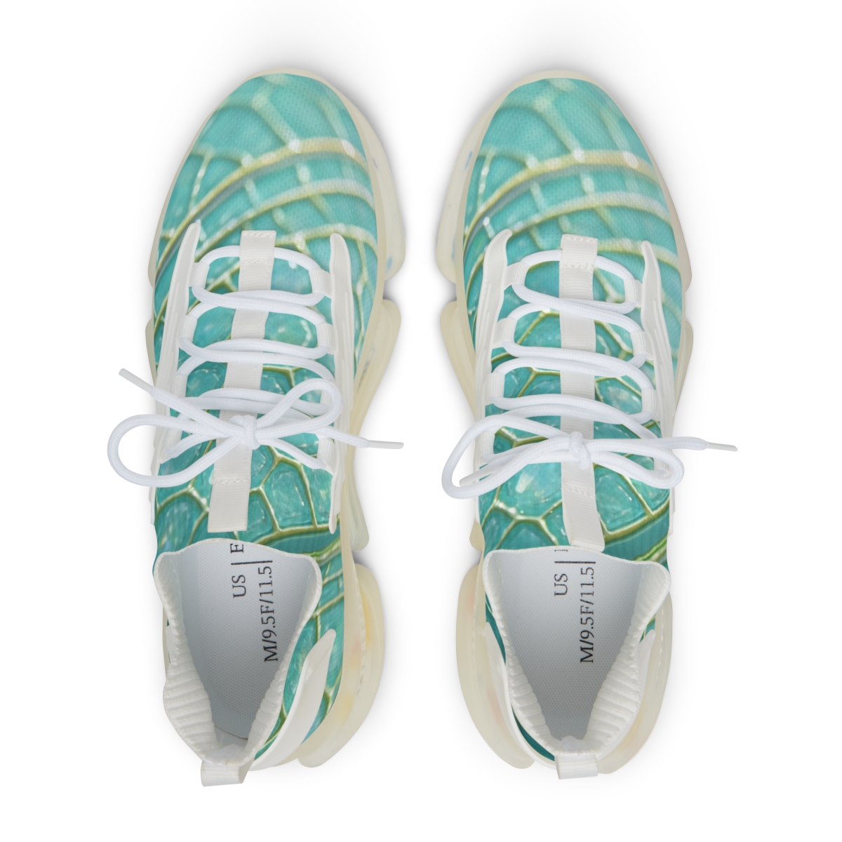 Dragonfly Wing Prism Lattice unique printed sneakers