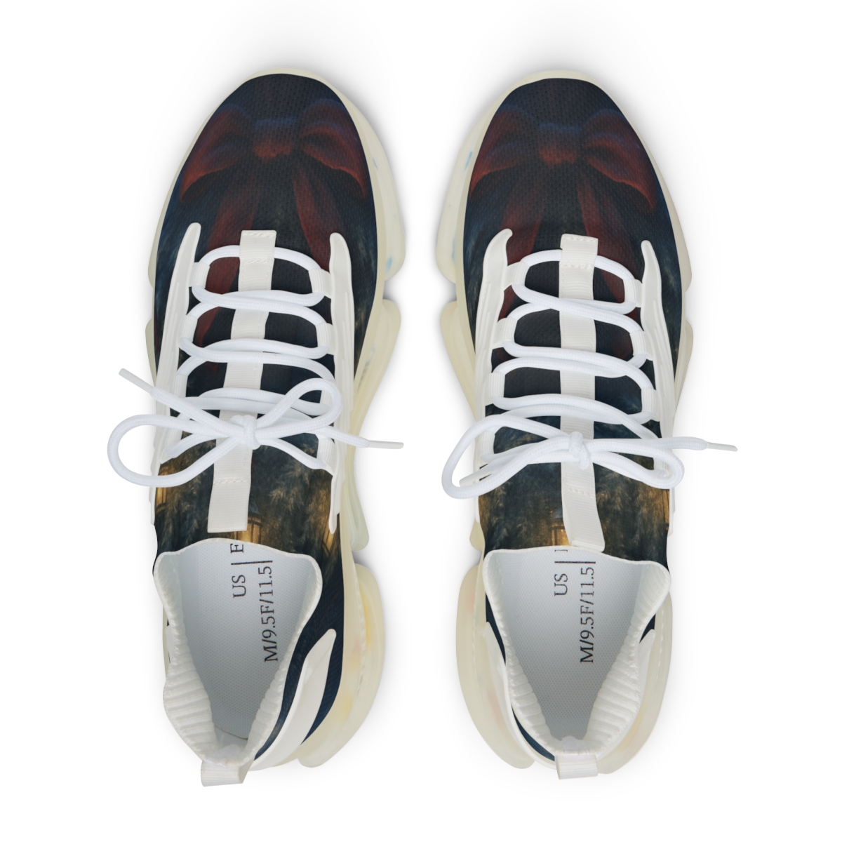 Lanternlit Winter Wreath Reverie custom sneakers