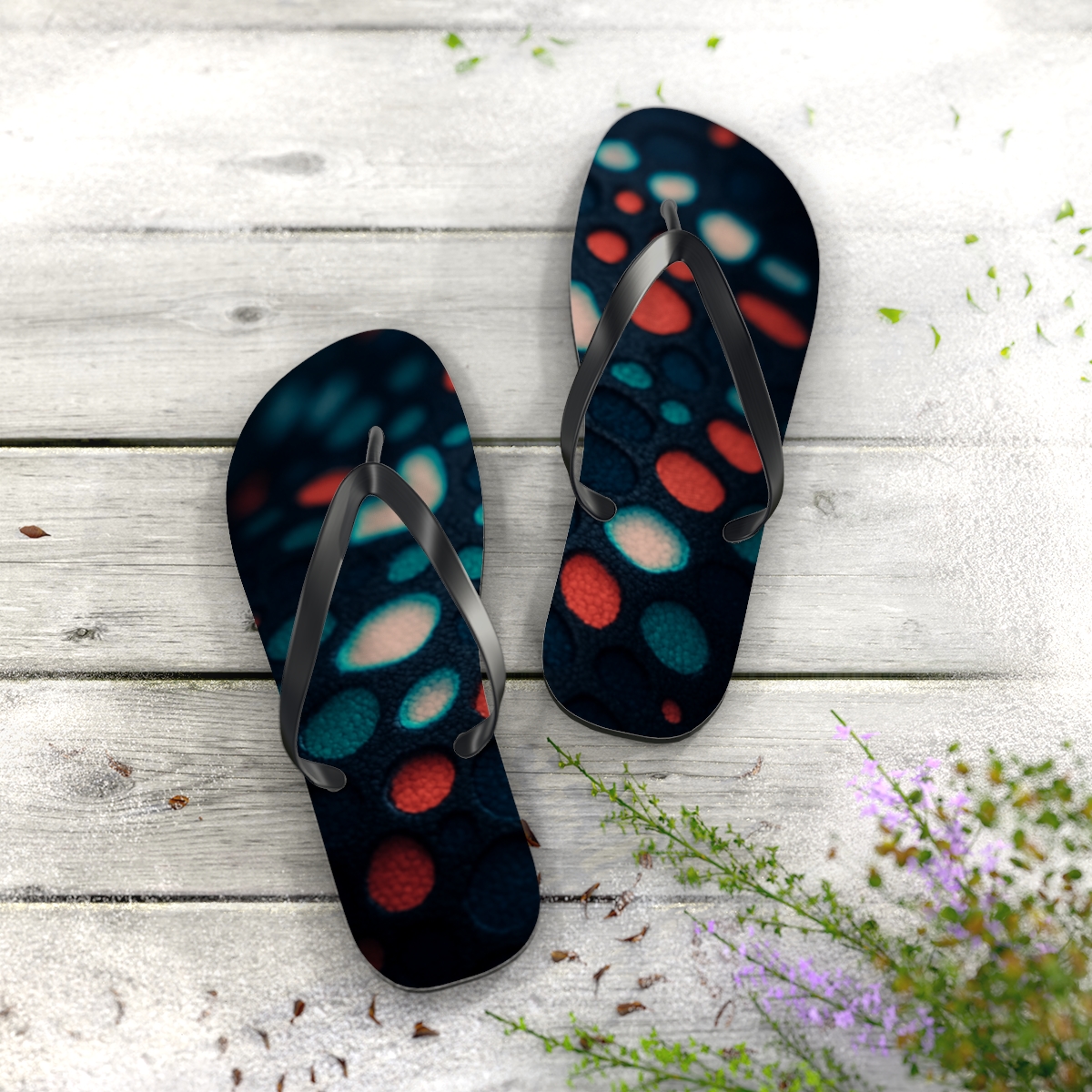 Chromatophore Pulse Of The Cuttlefish comfortable casual flip flops