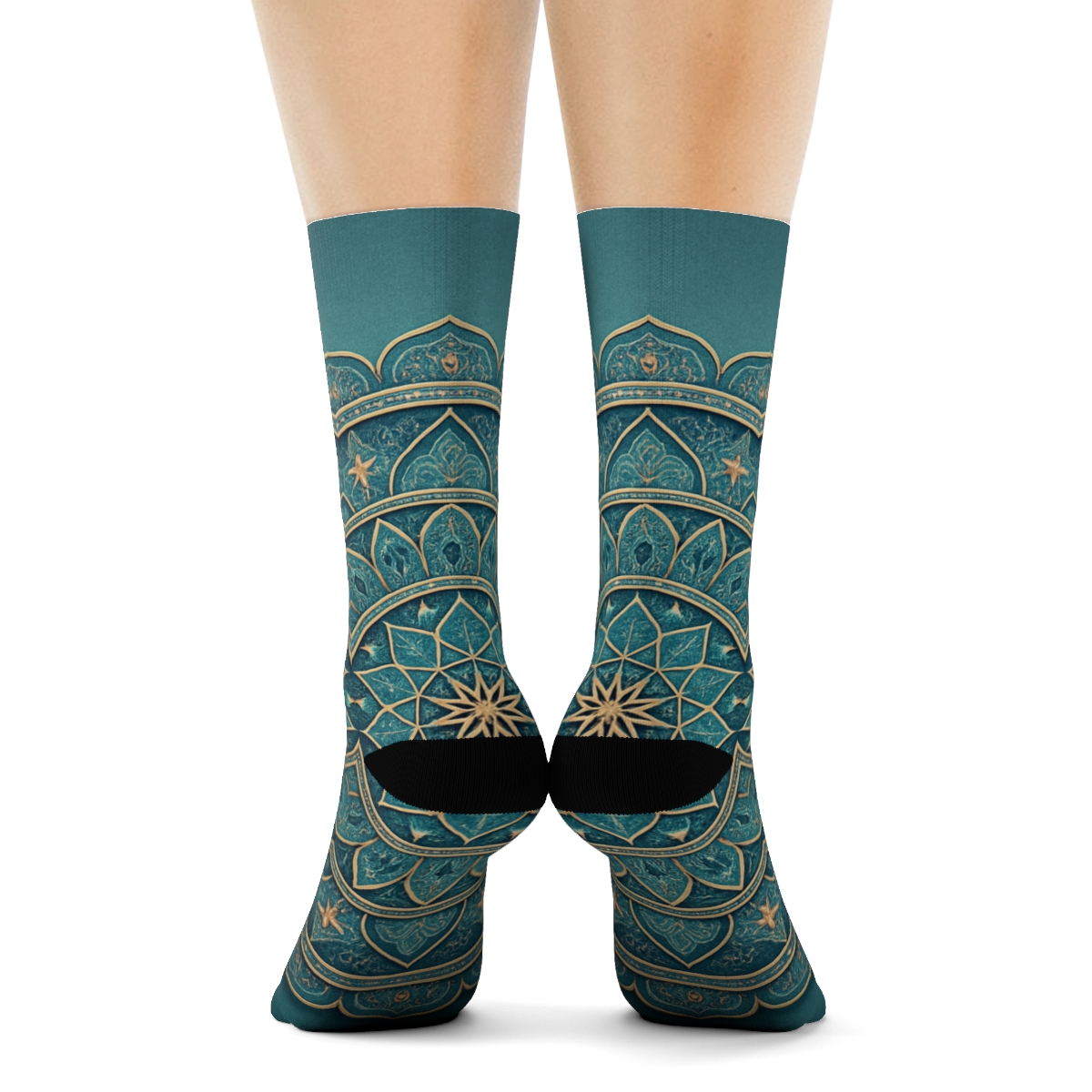 Iridescent Radial Tapestry warm winter socks