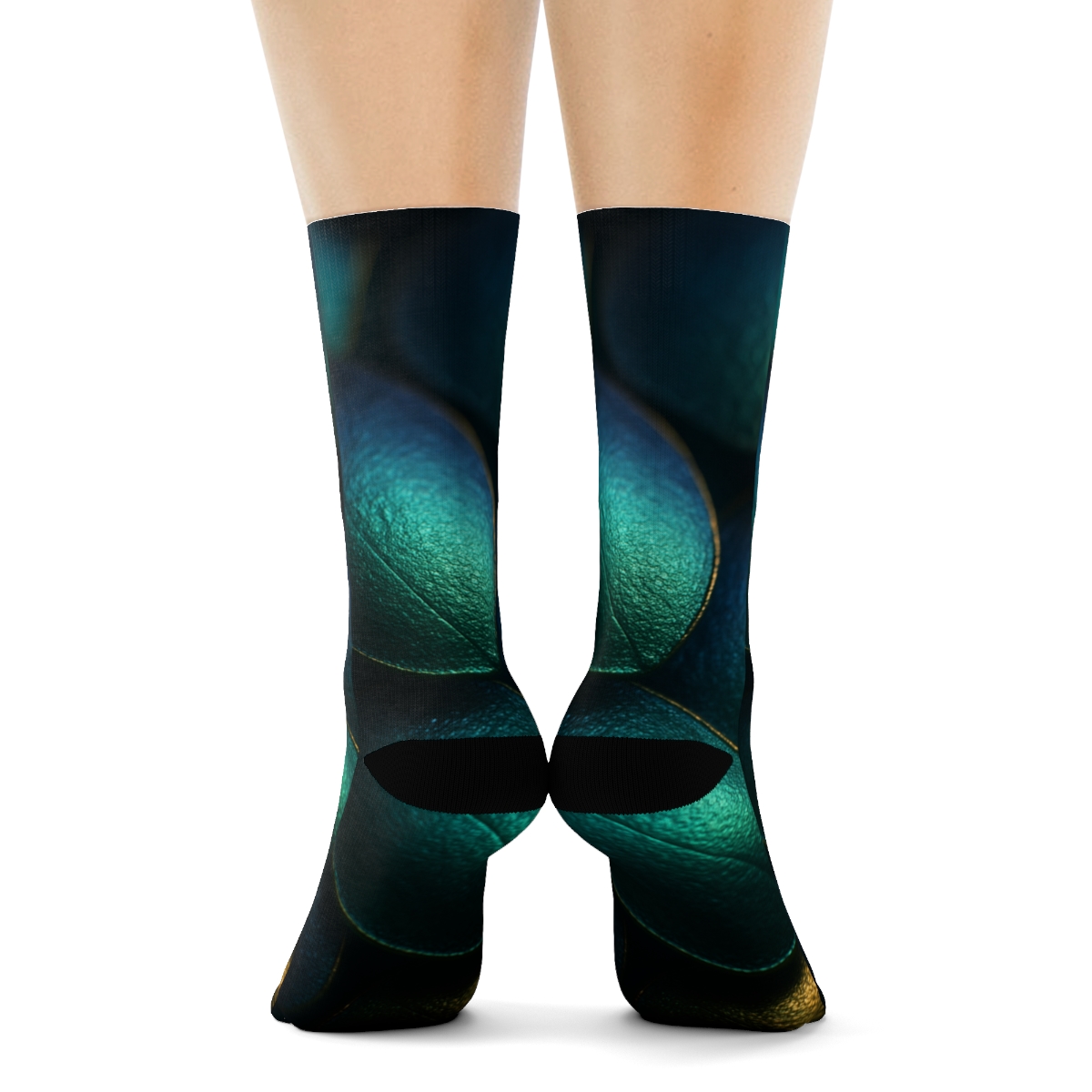 Iridescent Beetle Mosaic trendy colorful socks