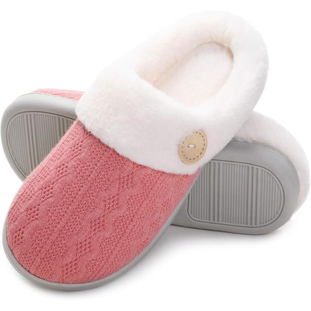 Warm Knit Slip Slippers