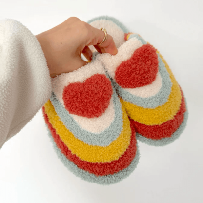 Rainbow Slippers With Non Slip Sole - Cloud Cushion Slides