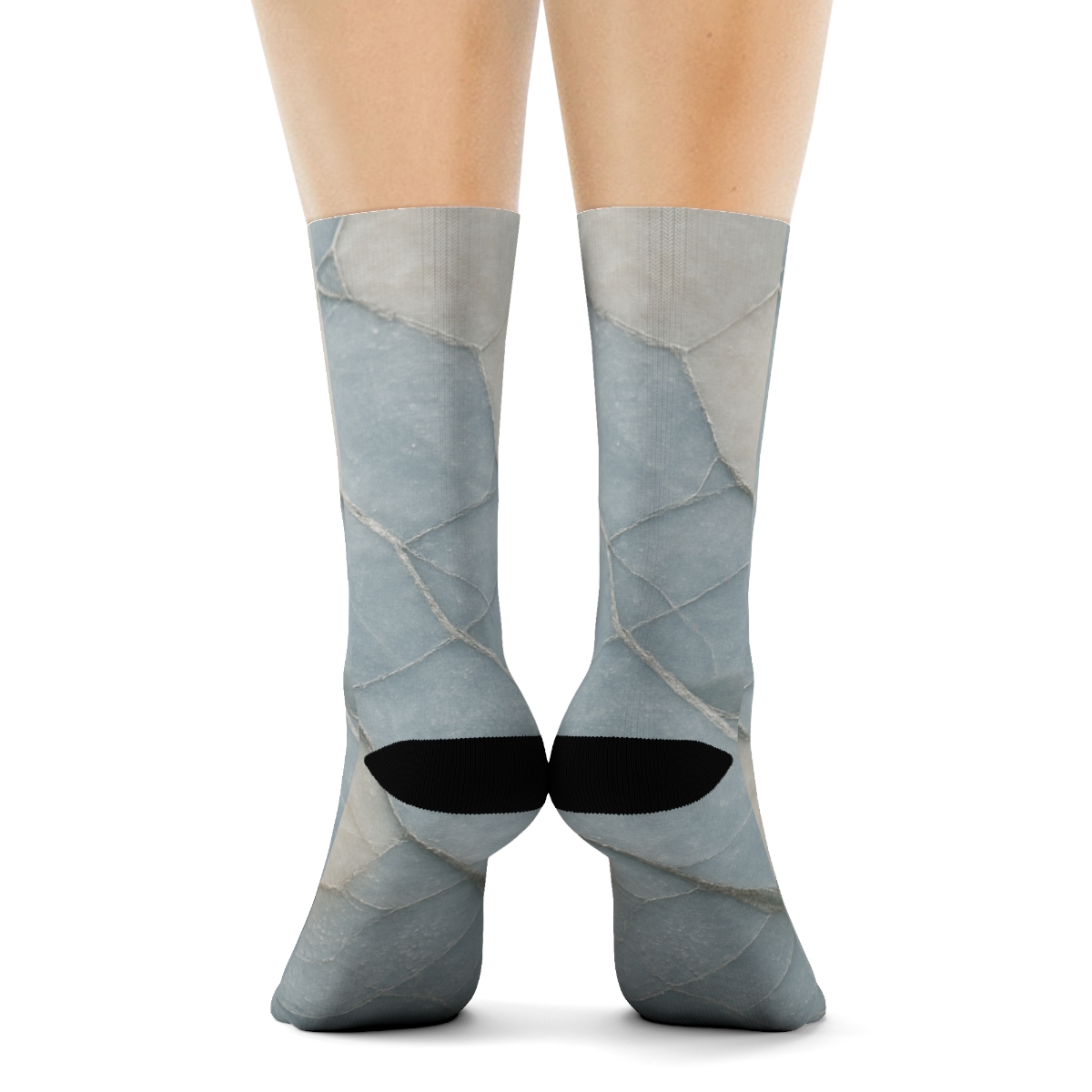 Frosted Vein Mosaic unique printed socks