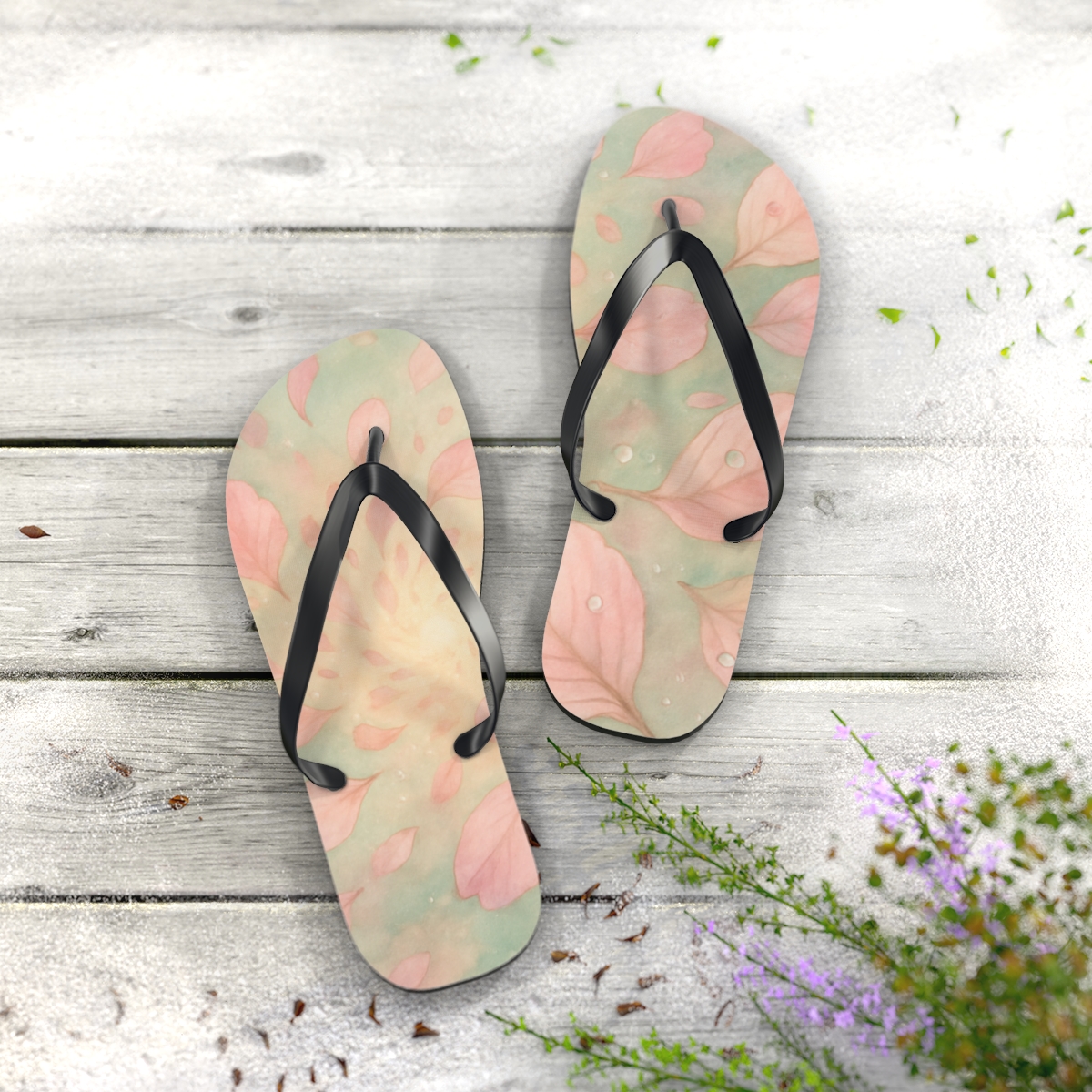 Spring Blossom Nebula comfortable casual flip flops