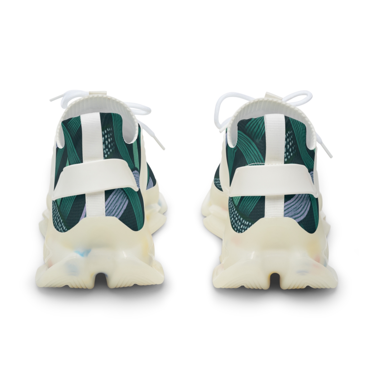 Orchid Ribbon Tessellation unique printed sneakers