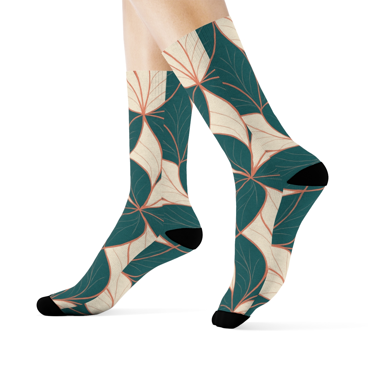 Camellia Arc Interlock stylish patterned socks