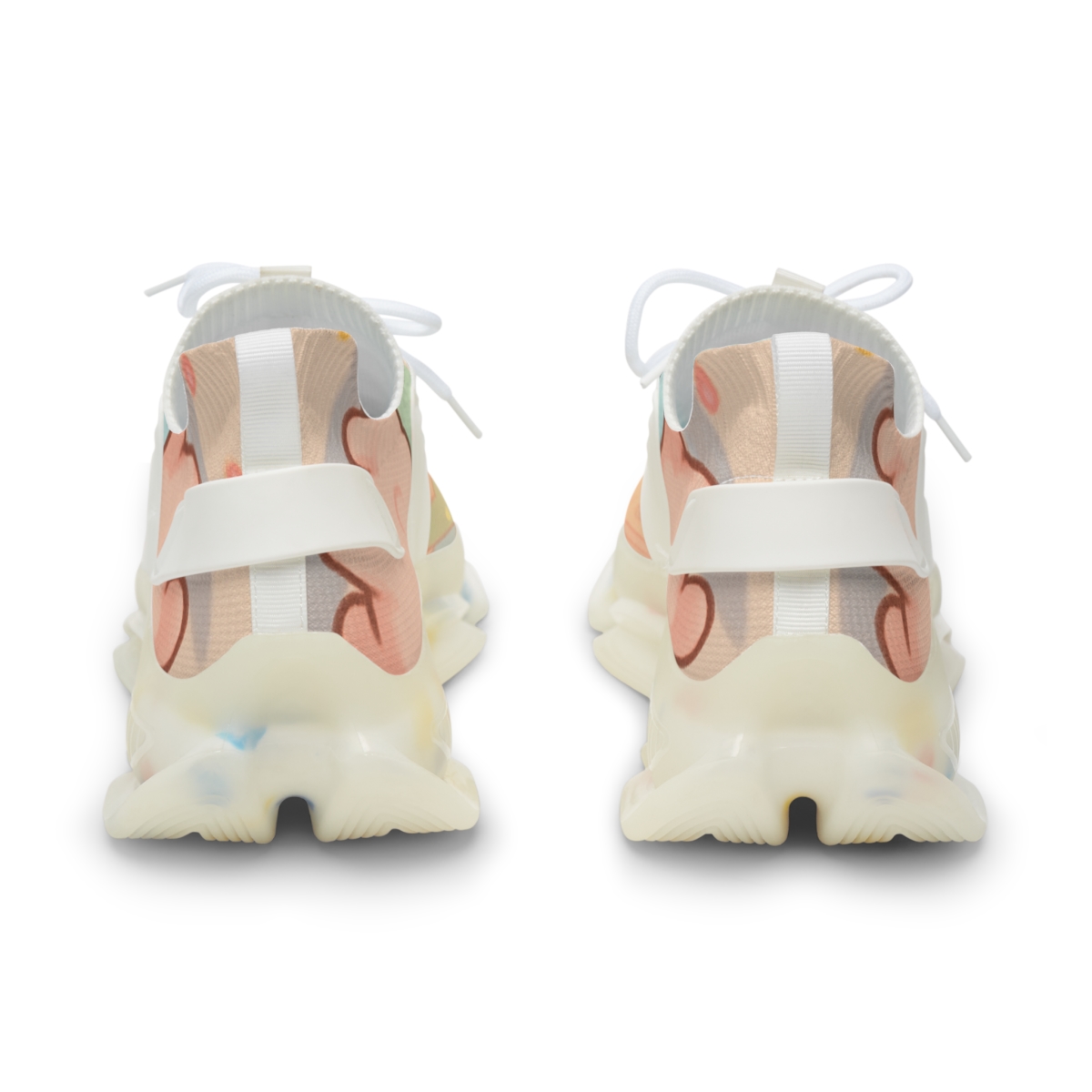 Cotton Candy Alpaca Parade unique printed sneakers