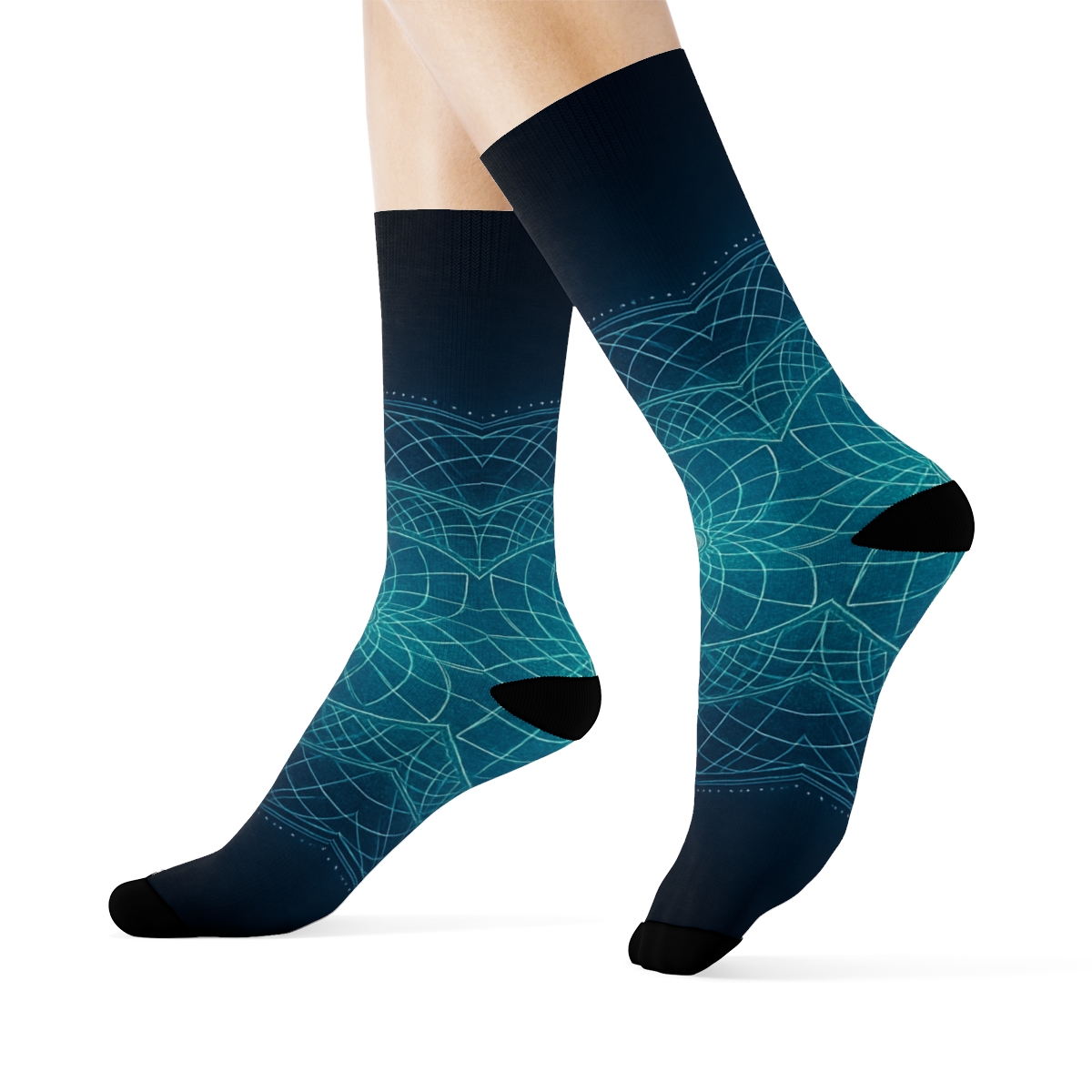 Aurora Lattice Halo trendy colorful socks