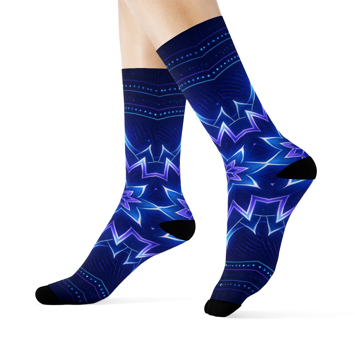 Prismatic Orbit Petalwheel comfortable cotton socks