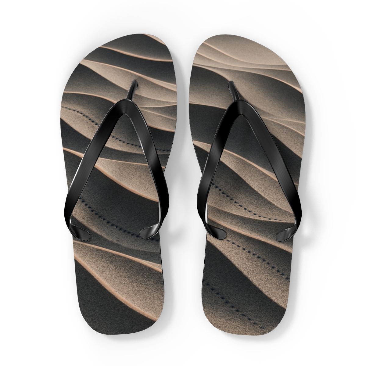 Wind Sculpted Ripple Arc Array comfortable casual flip flops