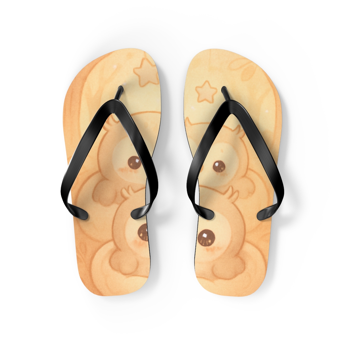 Peachy Dreamscape Flip Flops