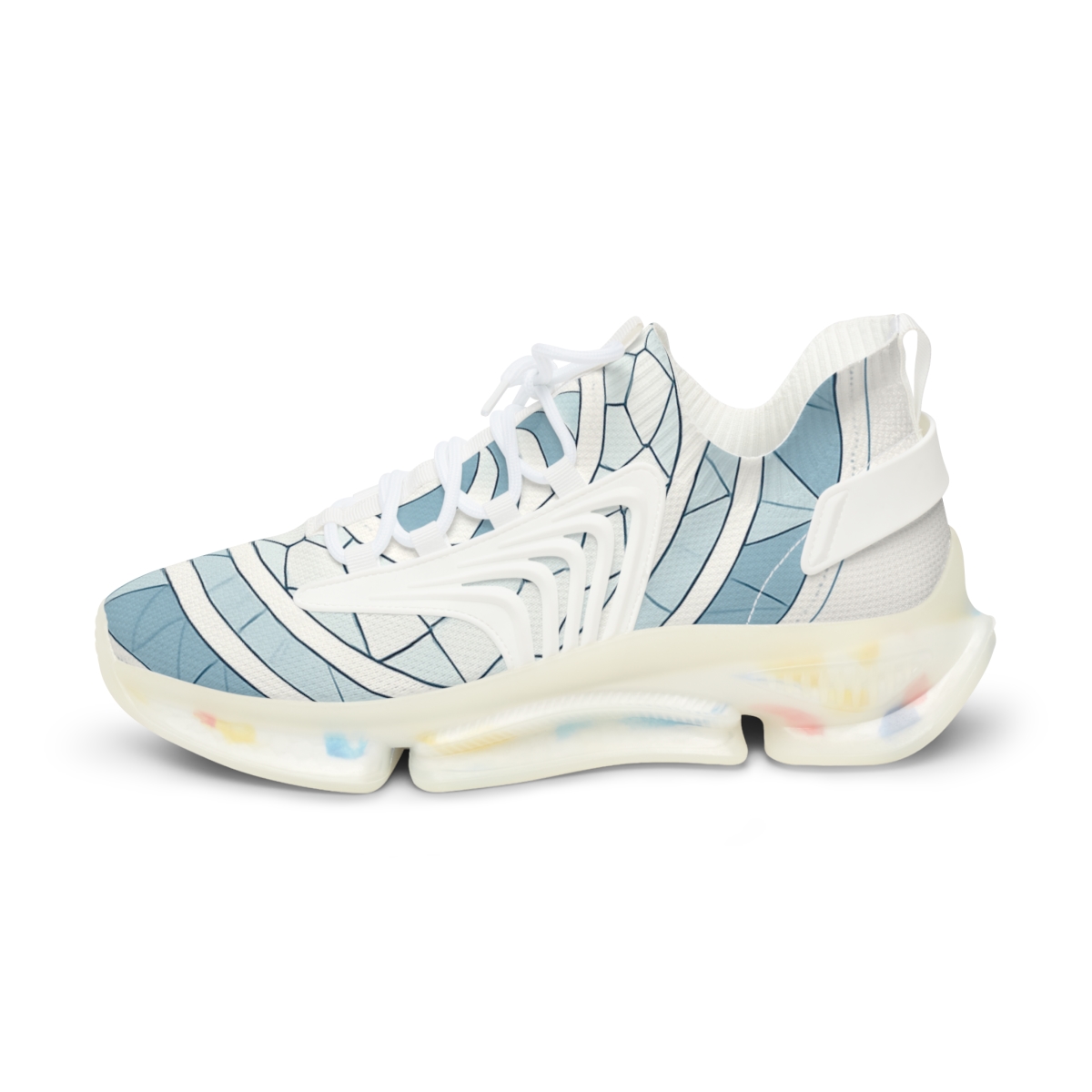 Polar Prism Lattice Mandala personalized athletic sneakers