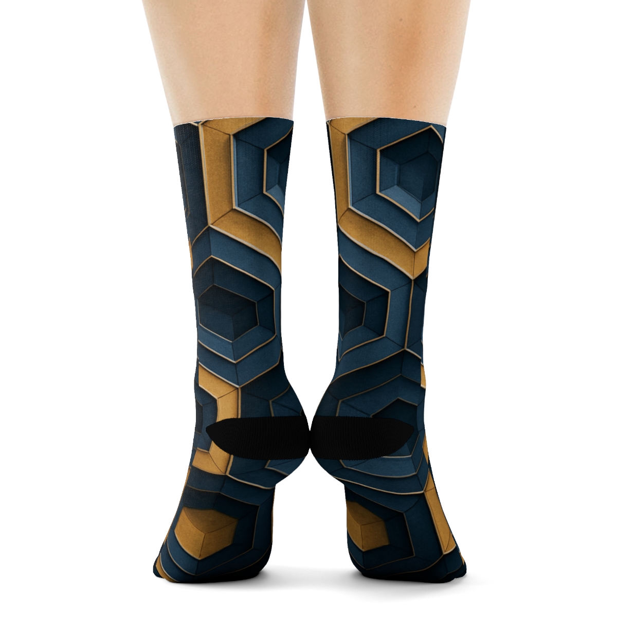 Prismatic Hex Lattice Comfort Socks