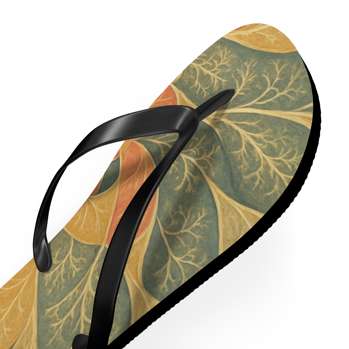 Coral Petal Whirl Flip Flops