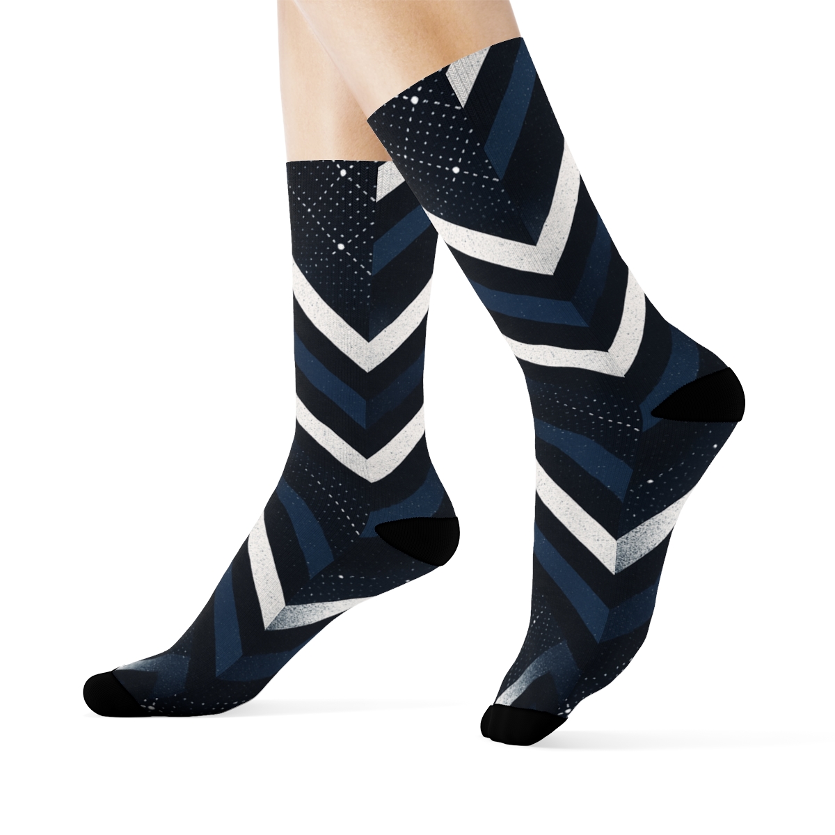 Stellar Chevron Interference comfortable cotton socks
