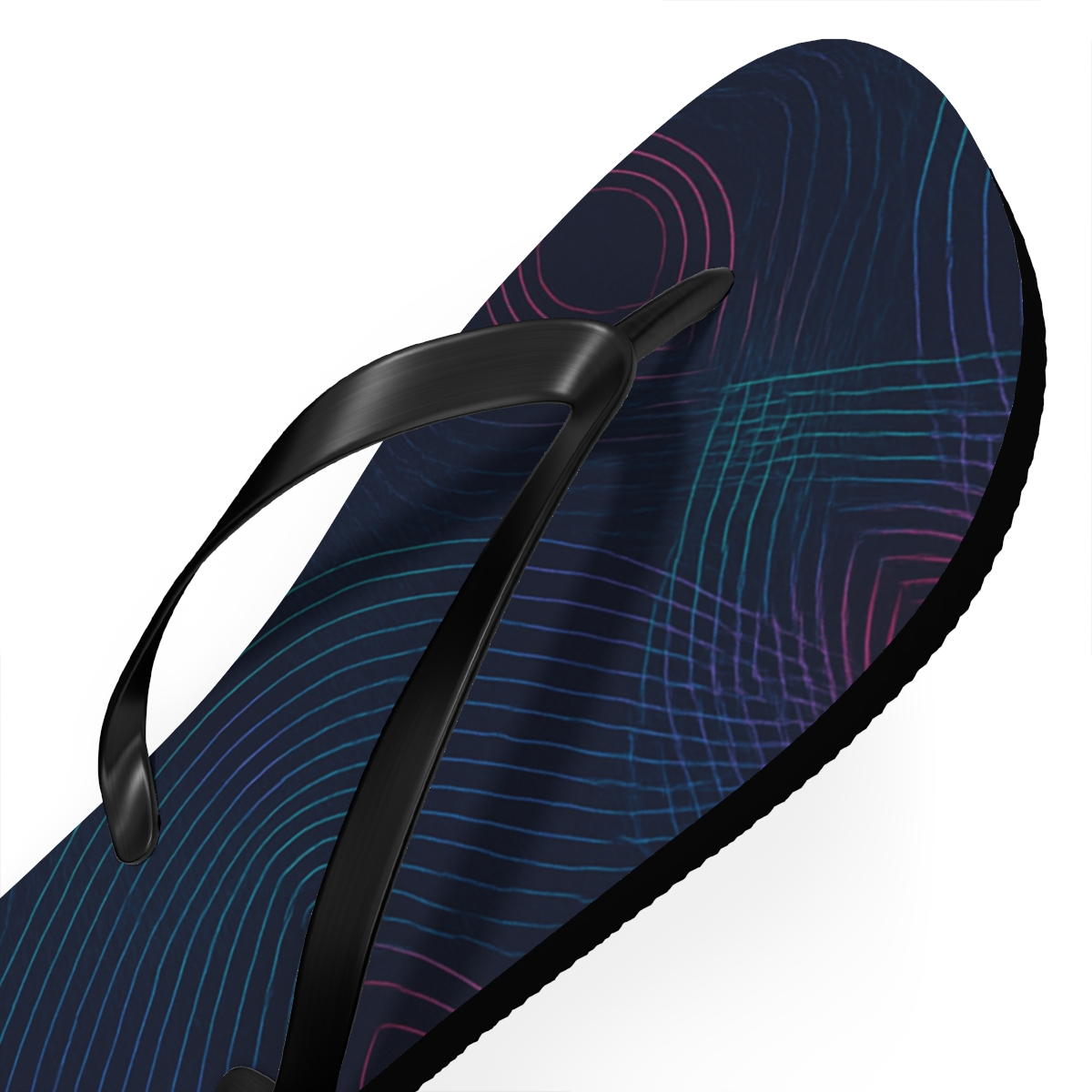 Moire Orbit Interference Weave stylish summer flip flops