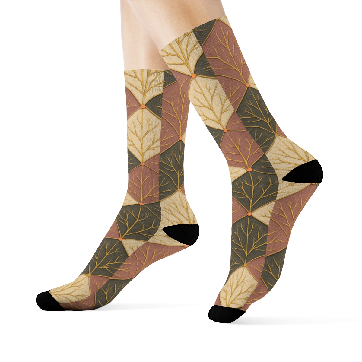 Vein Lattice Bloomfield trendy colorful socks