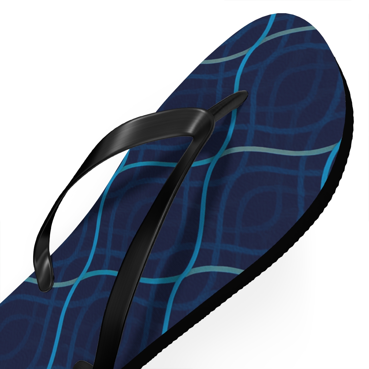 Moire Orbit Weave soft sole flip flops